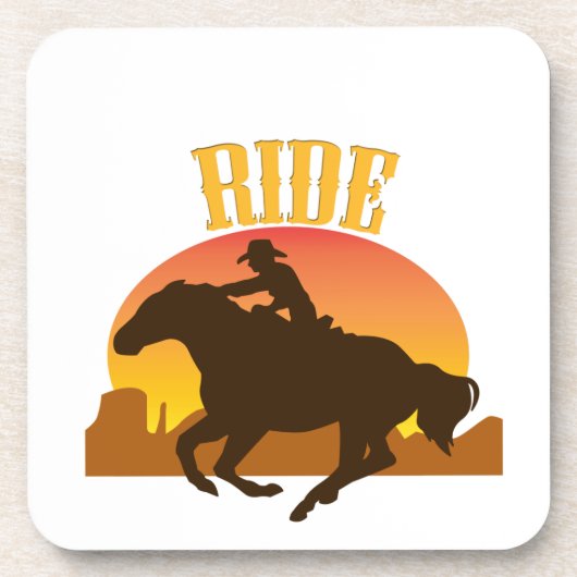 Sunset Ride Untersetzer (Vorderseite)