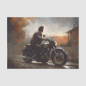 Sunset Rider Motorrad-Dekoupage Seidenpapier (Vorderseite)