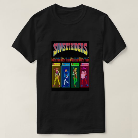 Sunset Riders Character Select Classic T-Shirt (Design vorne)