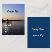 Sunset/Riverview-Real Anwesen Company Visitenkarte (Vorne/Hinten)