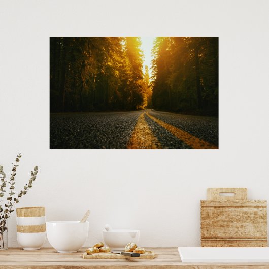 Sunset Road Poster (Küche)