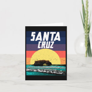 Sunset Rock Bridge Santa Cruz Beach Cali Karte