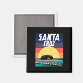 Sunset Rock Bridge Santa Cruz Beach Cali Magnet (Vorderseite/Rückseite)