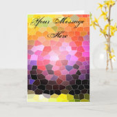 Sunset Rocks Karte (Gelbe Blume)