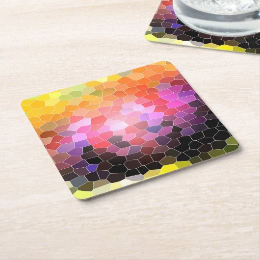 Sunset Rocks Rechteckiger Pappuntersetzer (angewinkelt)