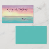 Sunset Romance | Escort-Sitzkarte Platzkarte (Vorne/Hinten)