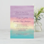 Sunset Romance | Hochzeit Einladung (Stehend Vorderseite)