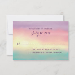Sunset Romance | HochzeitsrSVP RSVP Karte