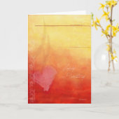 Sunset Romantische Geburtstagskarte Karte (Gelbe Blume)