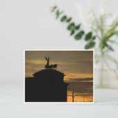 Sunset Rome Postkarte (Stehend Vorderseite)