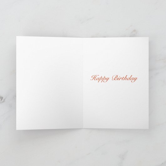 'Sunset'-Rose Karte (Innenseite)