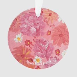 Sunset Rose Ornament