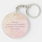 Sunset rose Sheer bow Bouquet Maid-of-Honor  Schlüsselanhänger (Rückseite)