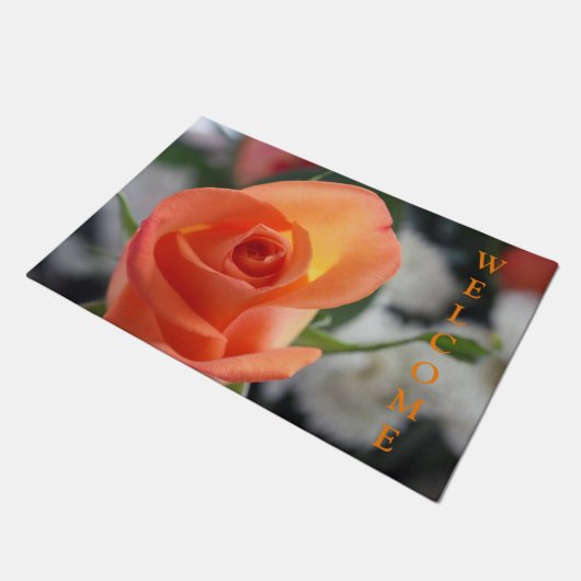 Sunset Rosen Welcome Mat Fußmatte (Schrägansicht)