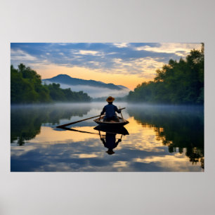 Sunset Ruhige Friedliche Natur Poster