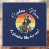 Sunset Rum Skeleton Party Pirate Fensteraufkleber (Blatt 2)