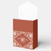 Sunset Rust Mr. & Mrs. Gastgeschenk Hochzeit Box Geschenkschachtel (Geöffnet)