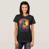 Sunset Safari Wild African Giraffe T-Shirt (Vorne ganz)