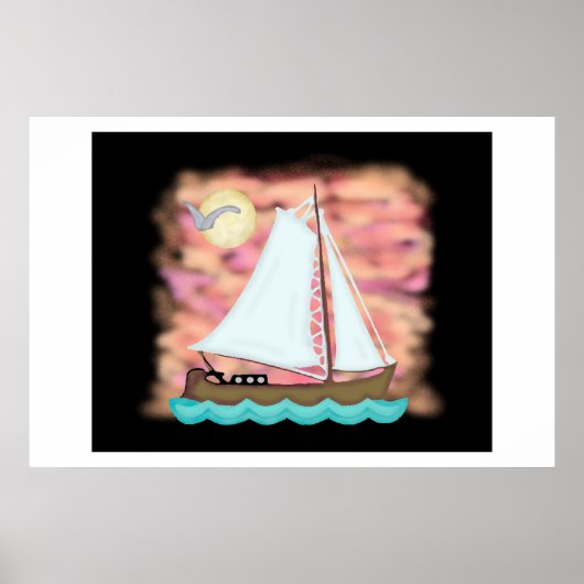 Sunset Sail Away Poster (Vorne)