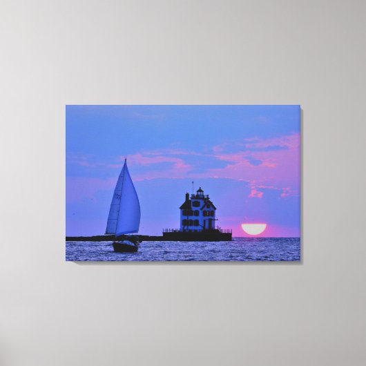 Sunset Sail Canvas Print Leinwanddruck (Vorderseite)