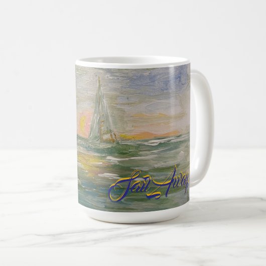 Sunset Sail Coffee Tasse (VorderseiteRechts)