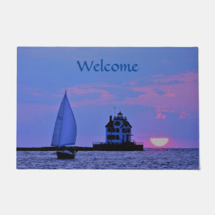 Sunset Sail Fußmatte