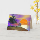 Sunset Sail Karte (Gelbe Blume)
