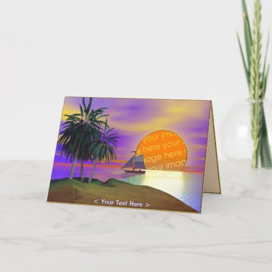 Sunset Sail Karte (Vorderseite)