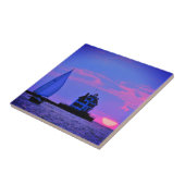 Sunset Sail Keramik Tile Fliese (Seite)
