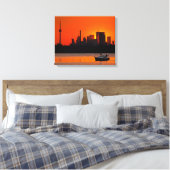 Sunset Sail Leinwanddruck (Insitu (Schlafzimmer))