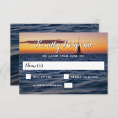 Sunset Sail Modern Nautical Wedding RSVP (Vorne/Hinten)