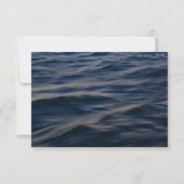 Sunset Sail Modern Nautical Wedding RSVP Karte (Rückseite)