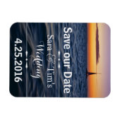 Sunset Sail Nautical Save the Date Magnet (Horizontal)