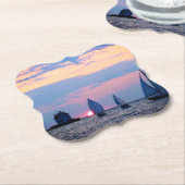 Sunset Sail Paper Untersetzer (angewinkelt)