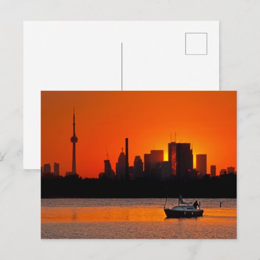 Sunset Sail Postkarte (Vorne/Hinten)