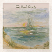 Sunset Sail Untersetzer (Vorderseite)