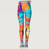 Sunset Sailboat Dreamscape Leggings (Vorderseite)