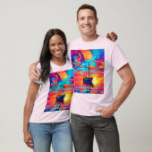Sunset Sailboat Dreamscape T-Shirt (Unisex)