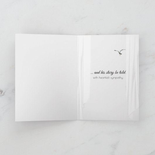 Sunset Sailboat in Window Beileid Karte (Innenseite)