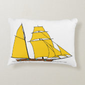 Sunset Sailboat Pillow Dekokissen (Rückseite)