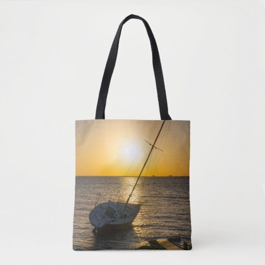 Sunset Sailboat Shipwreck Golf Breeze FL Bag Tasche (Vorderseite)