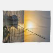 Sunset Sailboat Shipwreck Golf Breeze FL Geschirrtuch (Horizontal)