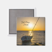 Sunset Sailboat Shipwreck Golf Breeze FL Magnet (Vorderseite/Rückseite)