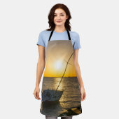 Sunset Sailboat Shipwreck Golf Breeze FL Schürze (Getragen)