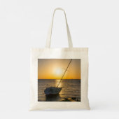 Sunset Sailboat Shipwreck Golf Breeze FL Tote Bag Tragetasche (Rückseite)