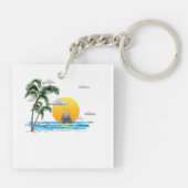 Sunset Sailing Schlüsselanhänger (Rückseite)