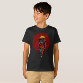 Sunset Samurai Warrior mit Katana T-Shirt (Vorne ganz)