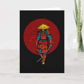 Sunset Samurai Warrior with Katana Karte (Vorderseite)