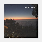 Sunset - Sardinien Magnet (Vorne)