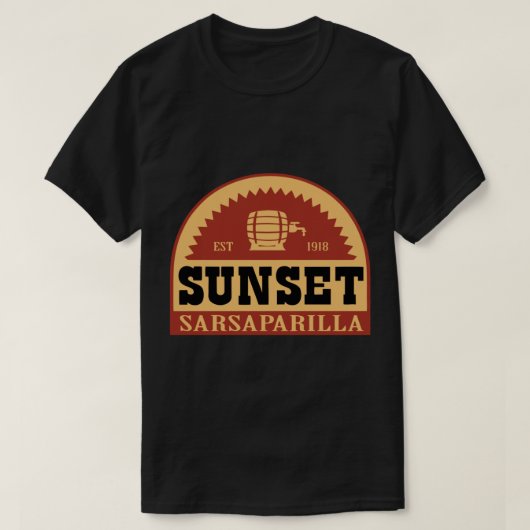 Sunset Sarsaparilla Essential T - Shirt (Design vorne)